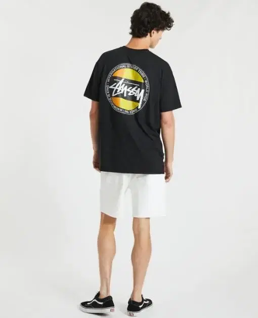 stussy 클래식도트 티셔츠